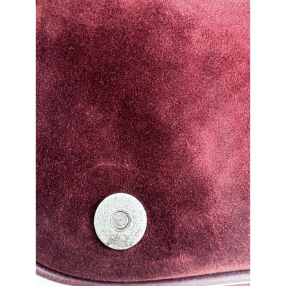 Dior brown suede mini size Gaucho bag