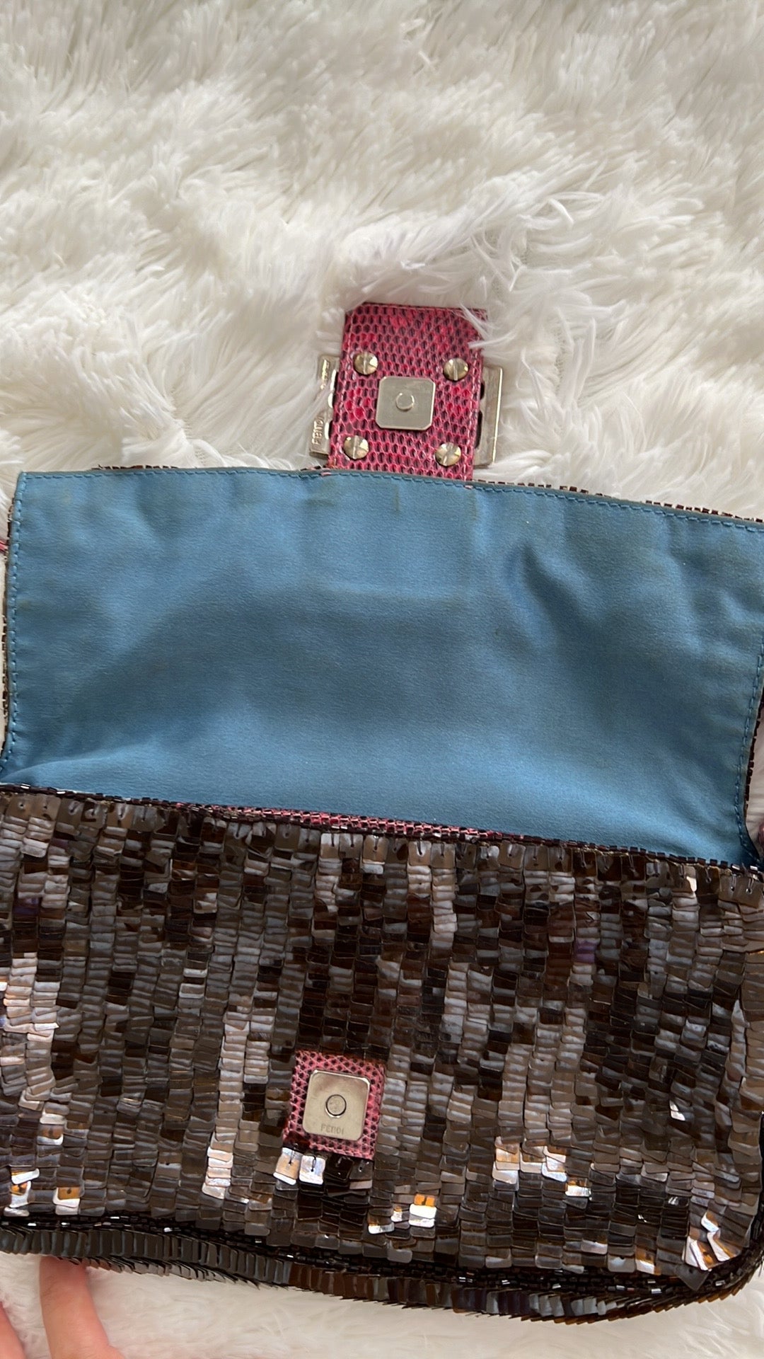 Vintage Fendi sequin baguette